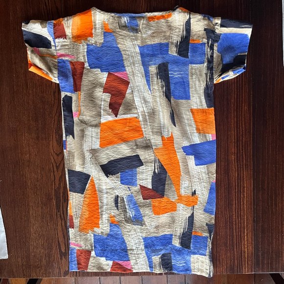 New York & Company Colorful Print Shift Dress - Picture 2 of 4